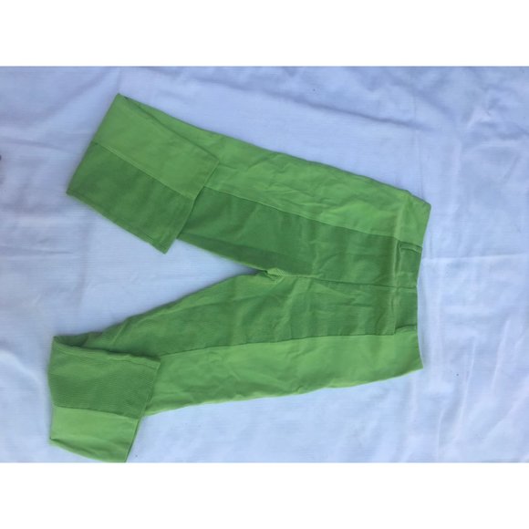 Green Two Tone Color block pants size large - Picture 3 of 6